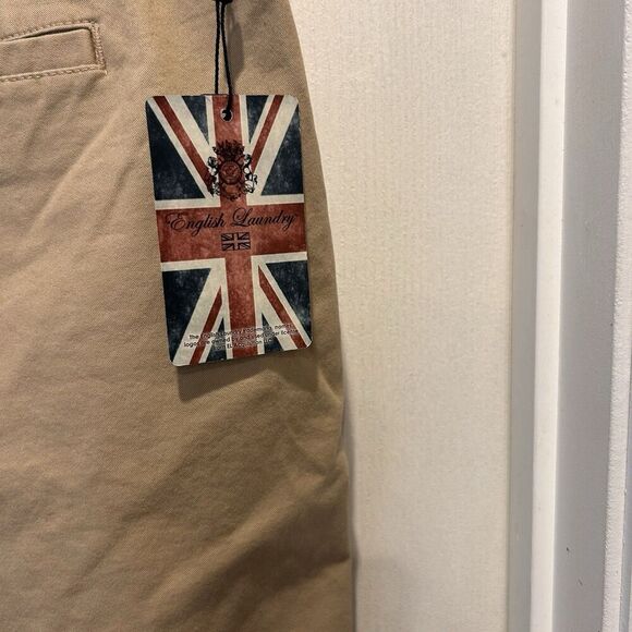 NWT English Laundry Mens Shorts Size 40‎ Bermuda Beige Tan Khaki 9 In Inseam - Picture 6 of 10